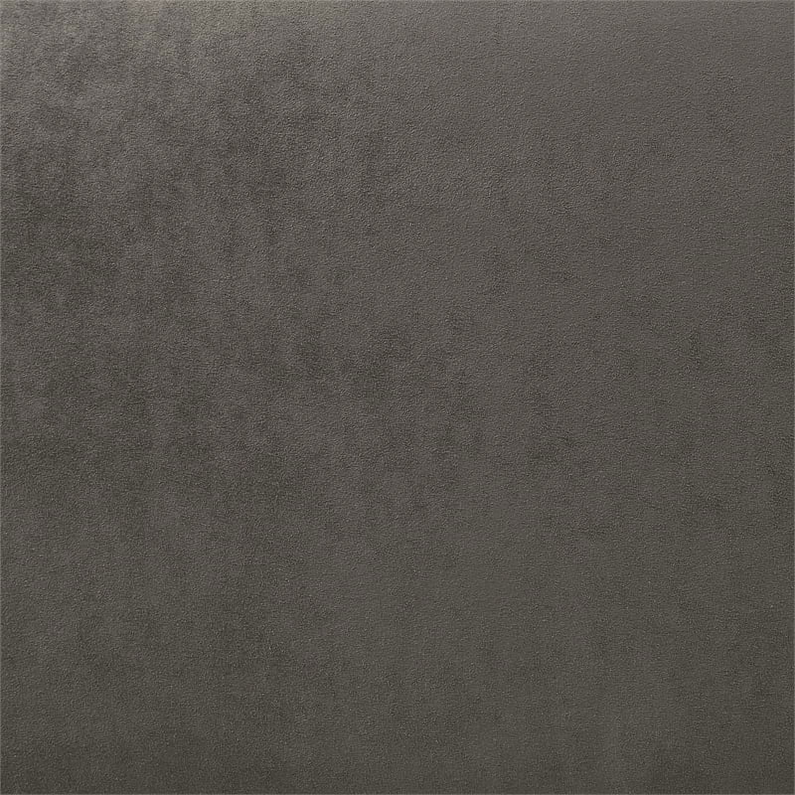 Lounge Chair in Charcoal Fabric with Chrome Legs