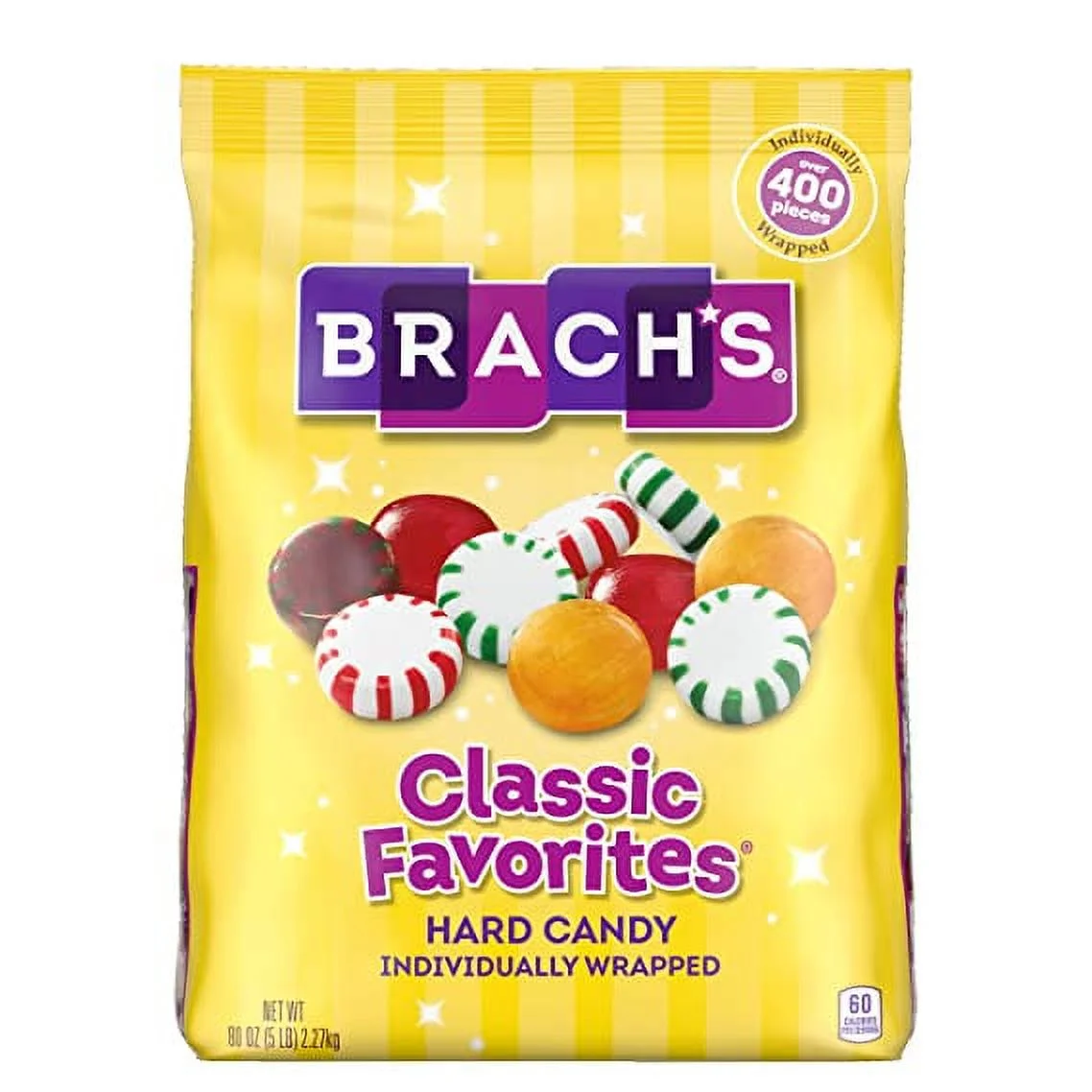 Brach Classic Favorites Hard Candy Individually Wrapped Assorted Candy Mix Bulk Candy 5 lb Bag