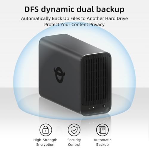 Yxk IRONCOW Zero1 2-Bay Desktop NAS, Quad-Core CPU NAS Storage with 2.5GbE Port, AI Album Private Cloud Data Storage for Home Office, Silent Design Support 4K HDMI, Network Attached Storage (Diskless)