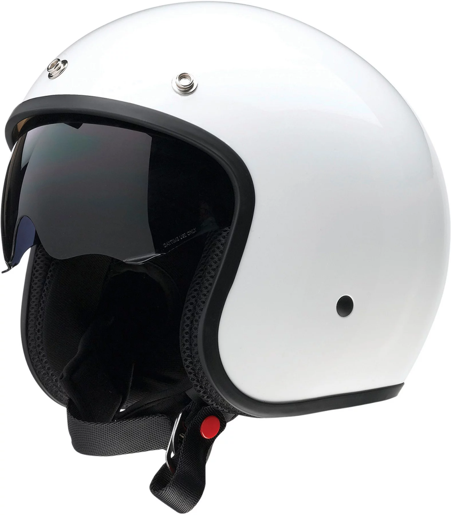 Z1R Saturn Solid Open Face Motorcycle Helmet White XL