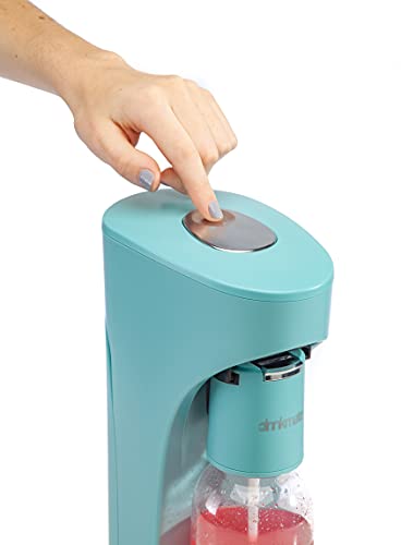 Drinkmate OmniFizz Sparkling Water and Soda Maker, Carbonates Any Drink, Bubble Up Bundle - Includes Two 60L CO2 Cylinders, One Carbonation Bottle, and Fizz Infuser (Arctic Blue)