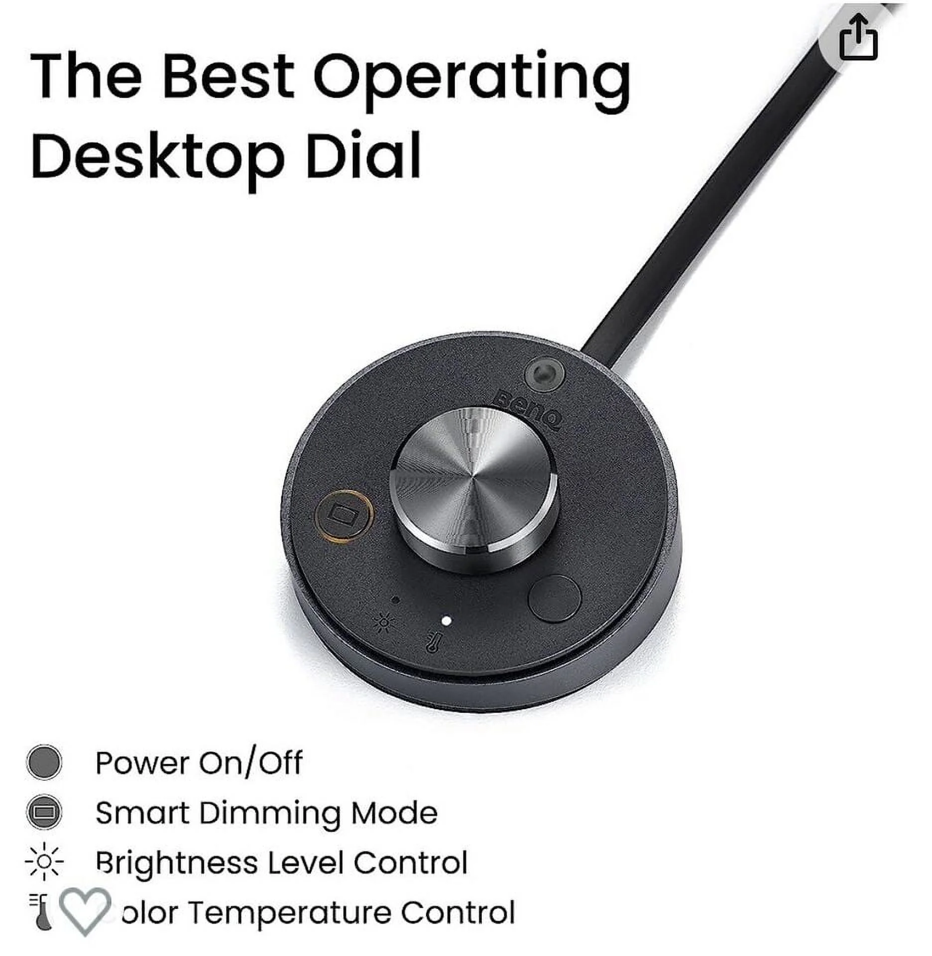 BenQ ScreenBar Plus e-Reading LED Computer Monitor Light Lamp with Desktop Dial