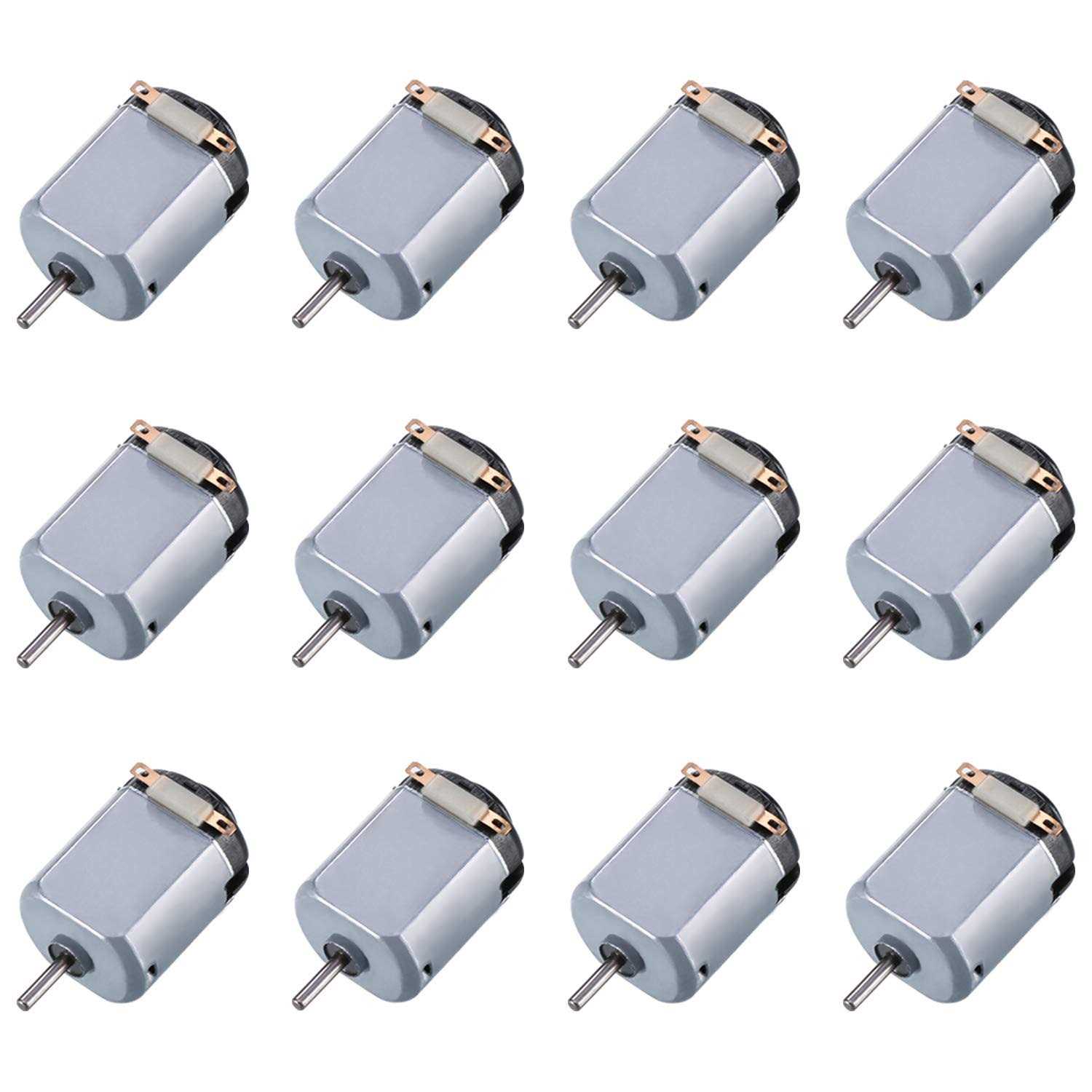 Topoox 12 Pack Dc Motor 15-3v 15000rpm Mini Electric Hobby Motor for Diy Toys Science Projects - Shop Hardware Tools Online Store