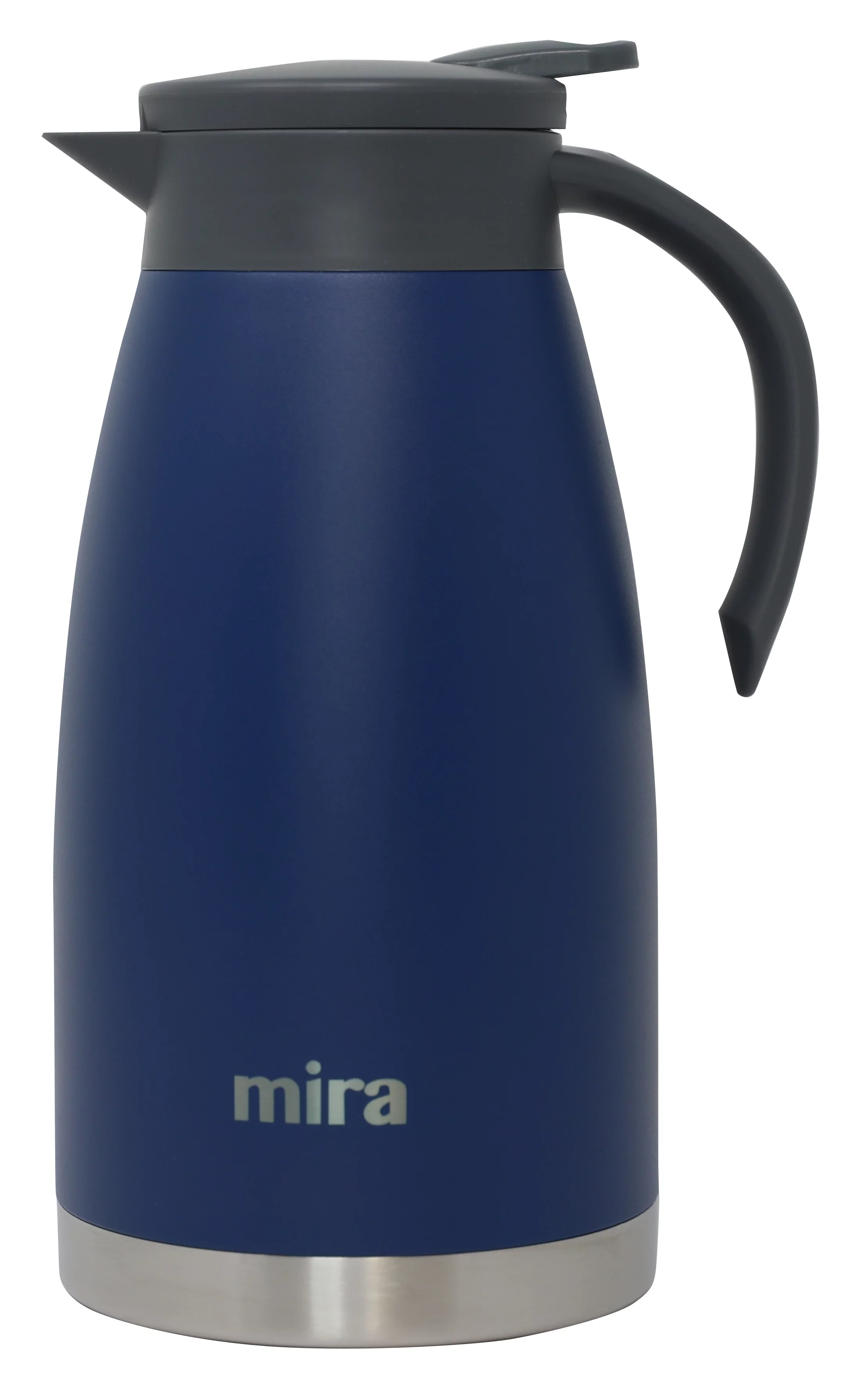 MIRA 50oz Stainless Steel Double Wall Thermal Coffee Carafe with Handle, Admiral Blue