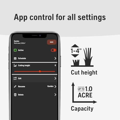 Husqvarna 410iQ Automower Robotic Mower, 0.5 Acre Mowing Capacity, Wire Free Robot Lawn Mower with Charging Station, RS1 EPOS Reference Station and Replacement Blades, 970727401