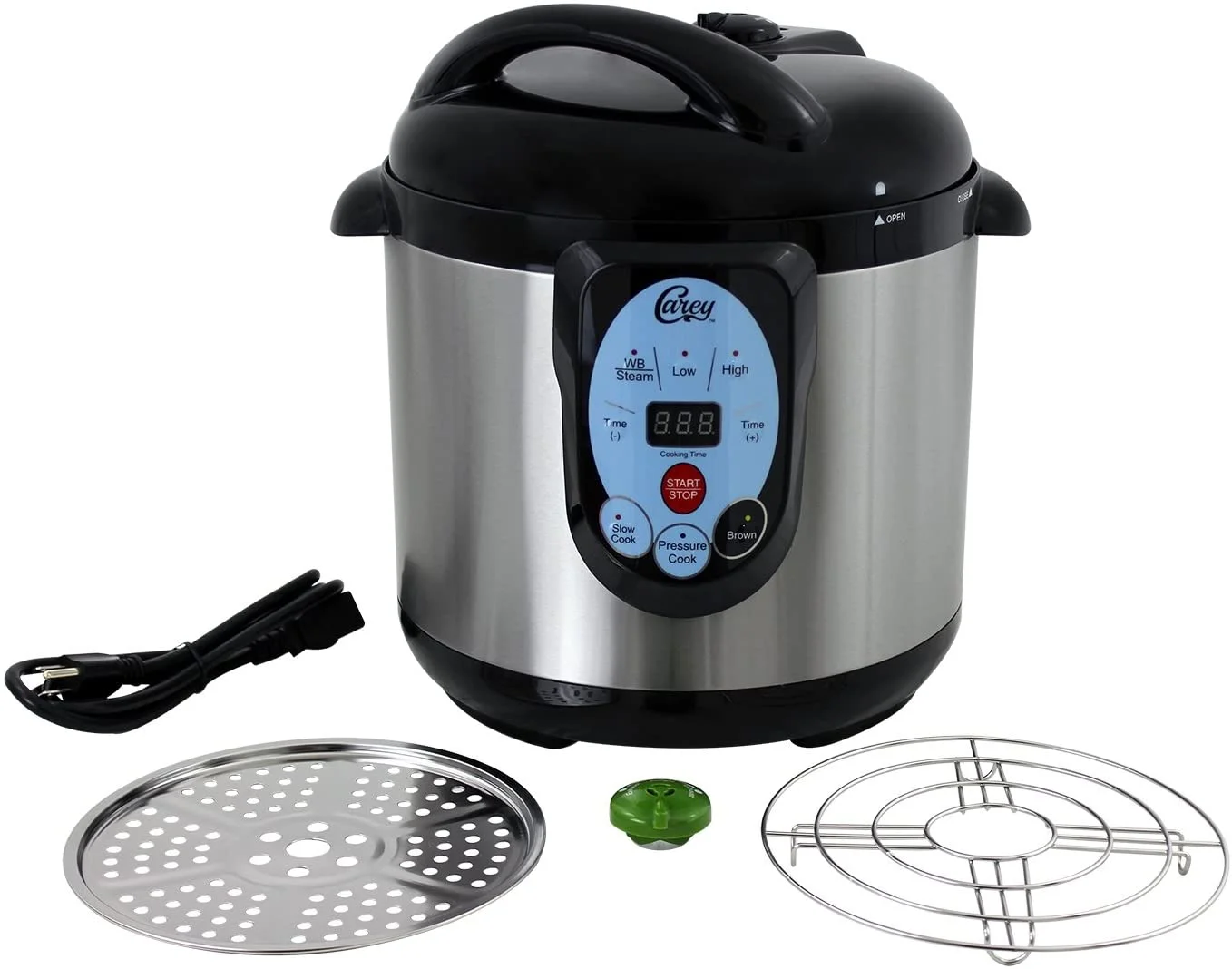 CAREY DPC-9SS Smart Electric Pressure Cooker and Canner  Stainless Steel  9.5 Qt