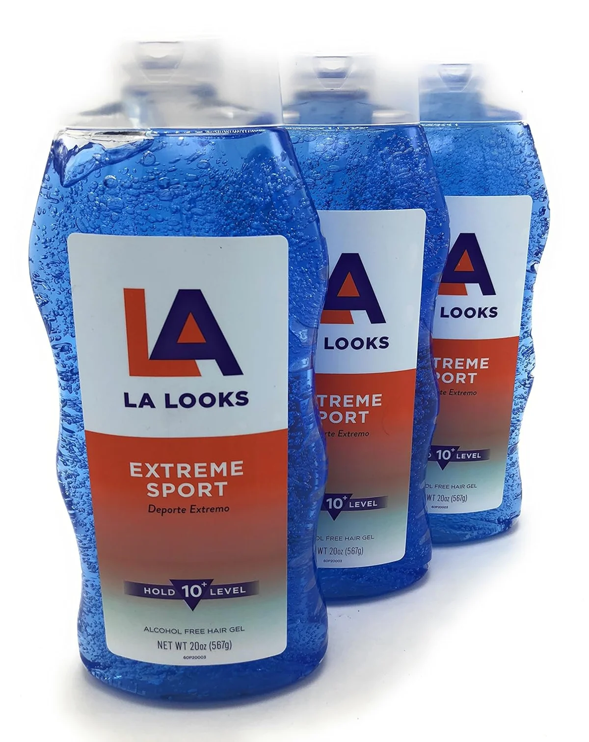 La Looks Hair Gel Extreme SPORT 20oz ( 3 pack ) BLUE