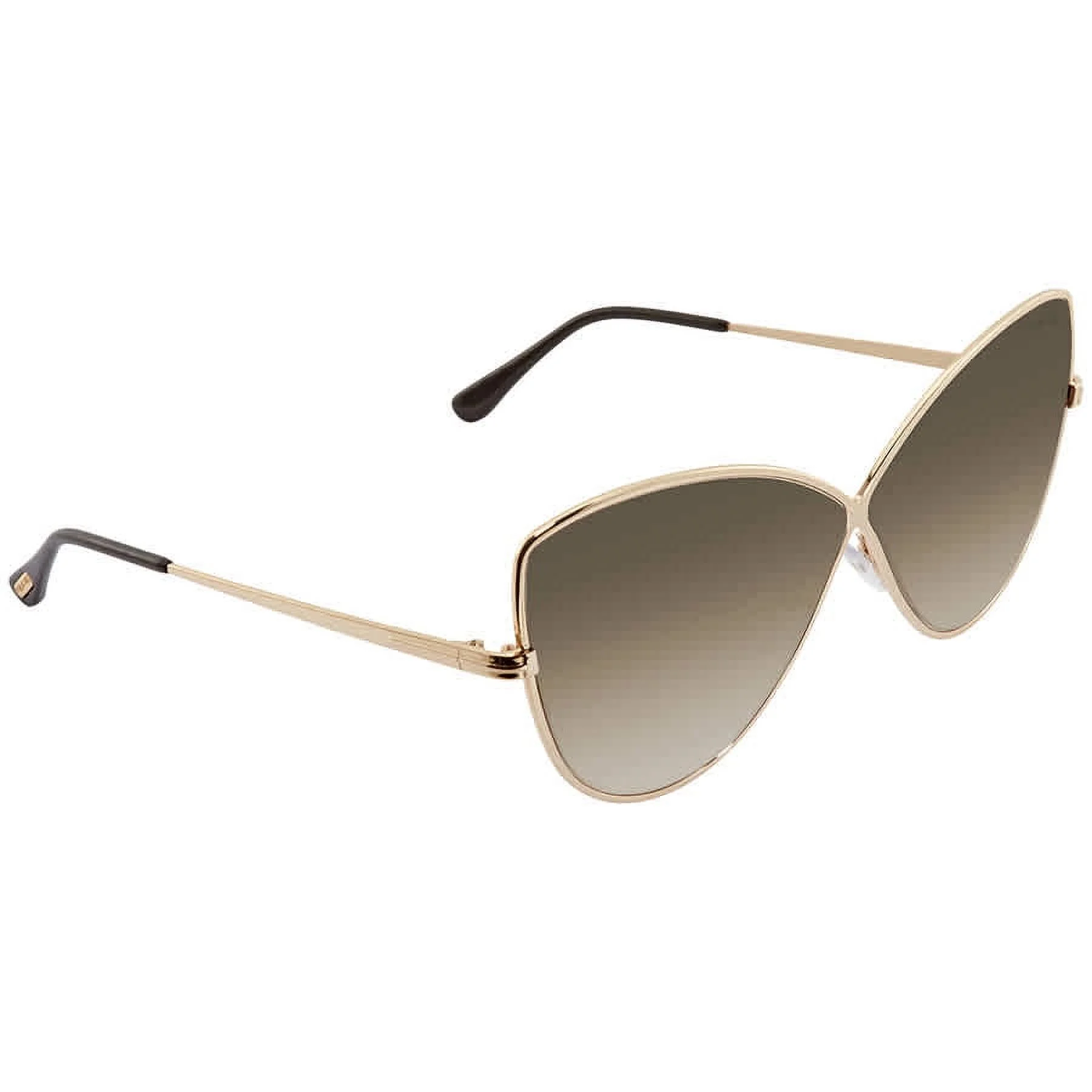 Sunglasses Tom Ford FT 0569 Elise- 02 28G Shiny Rose Gold / Gradient Brown Flash
