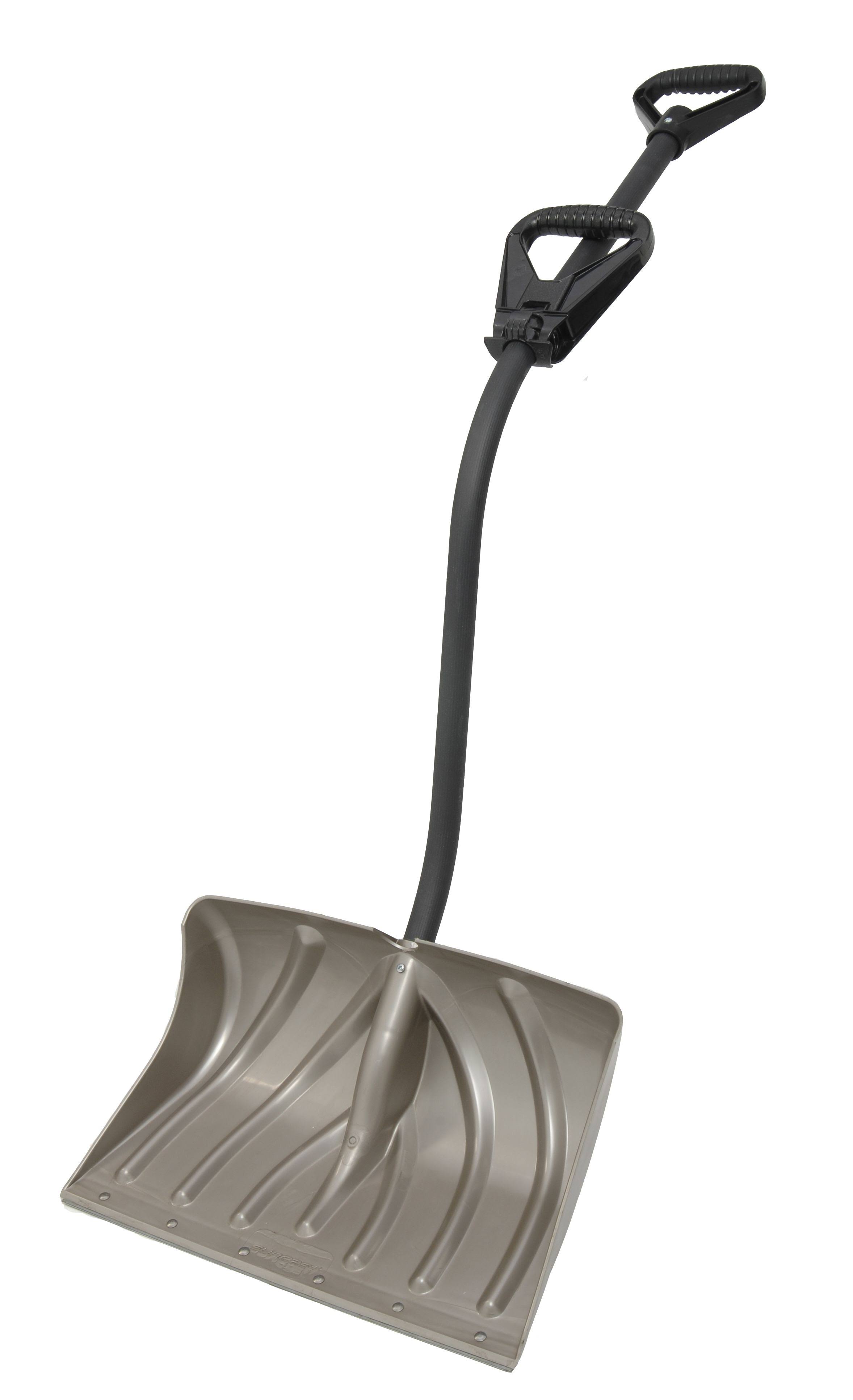 Suncast 18-inch Double Grip Ergonomic Snow Shovel/Pusher