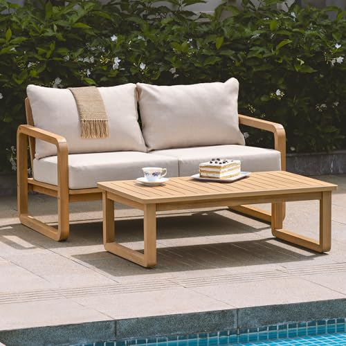 IDZO Heavy Duty 500lbs Weight Capacity Wicker Bistro Table and Chairs Set of 2 with Olefin Fabric Soft Cushions