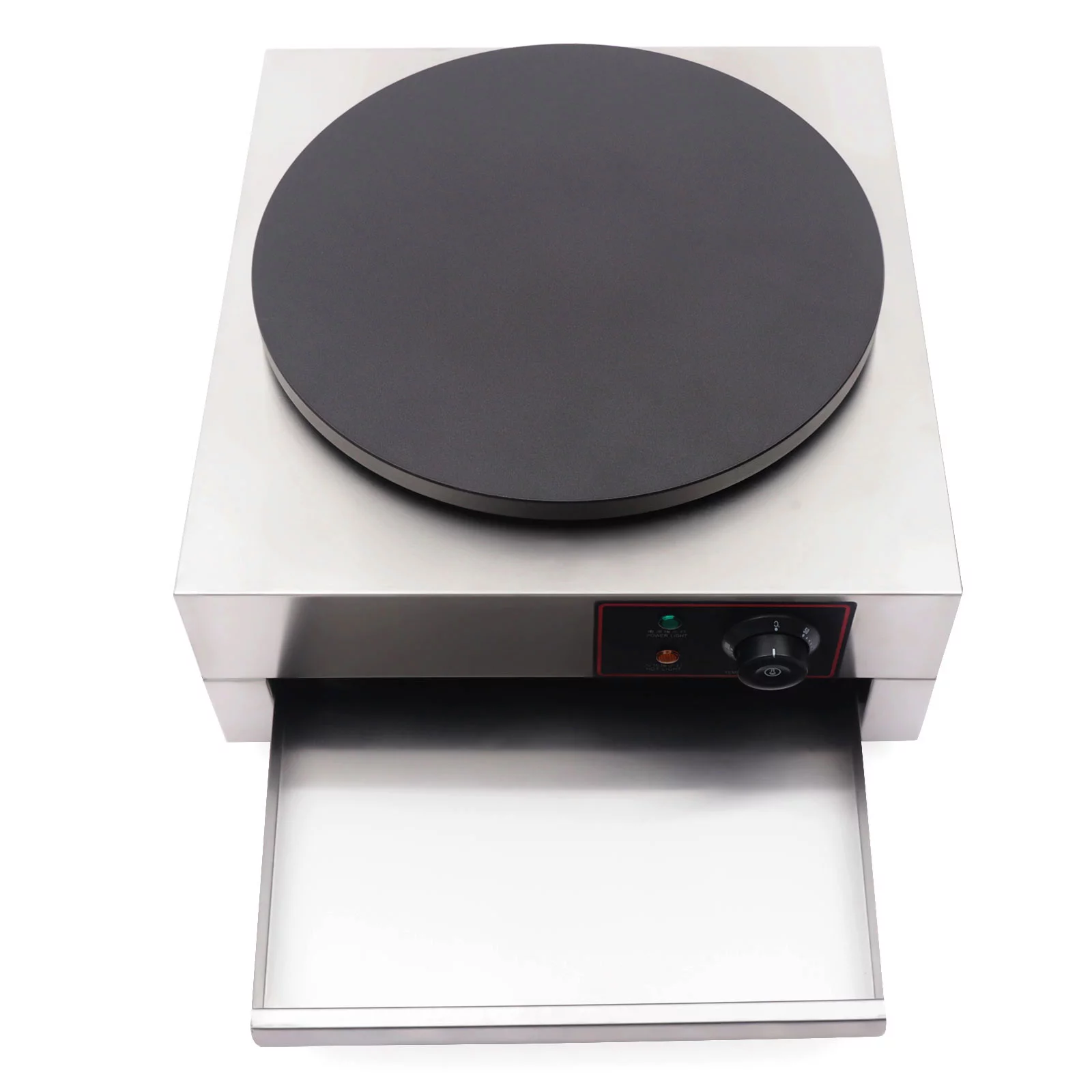 Anqidi 1.7KW Commercial Electric Crepe Maker, 15.75