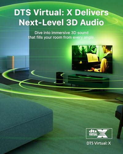 PHILIPS B5309 Soundbar 2.1 with Wireless Subwoofer and Immersive DTS Virtual:X Audio Technology - 240W Max Power, Deep Bass, Bluetooth 5.4, Four EQ Modes, HDMI ARC and USB connectivity - Dark Grey