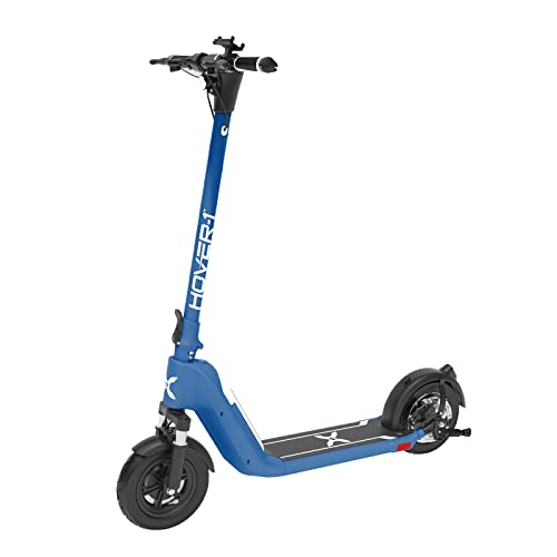 Hover-1 Helios Electric Folding Scooter, 18 MPH Top Speed, 24 Mile Range, 500 Watts Max Power, 10” Pneumatic Tires, Rear Disc Brakes, and Dual Front Suspension