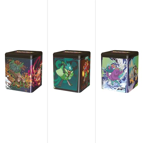 Pokemon TCG: Stacking Tin (Q1 2025) - 3 Packs, Stickers (Random Design)