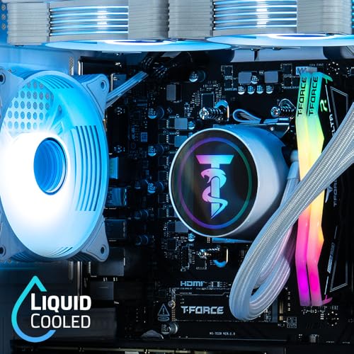 ViprTech Reaper 3.0 Liquid-Cooled PC - AMD Ryzen 7 7700 (5.3Ghz Turbo), RTX 4070 Super 12GB, 32GB DDR5 6400, 2TB NVMe SSD, 800W Gold, VR-Ready, WiFi BT, Win 11, Gaming Desktop Computer Black