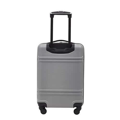 Travelers Club Skyline Spinner Luggage, Gray, 22-Inch Carry-On