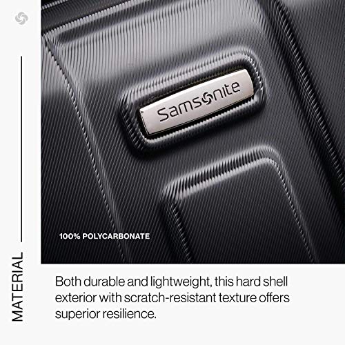Samsonite Centric Hardside Expandable Luggage with Spinner Wheels, Blue Slate, Carry-On 20-Inch