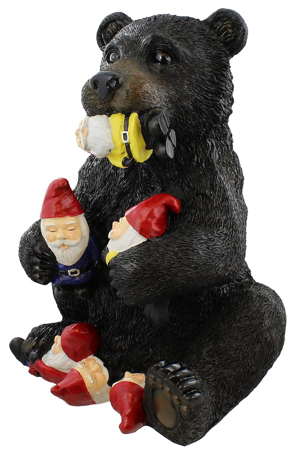 Jumbo Black Bear/Garden Gnome Statue - Lawn Patio Art Sculpture
