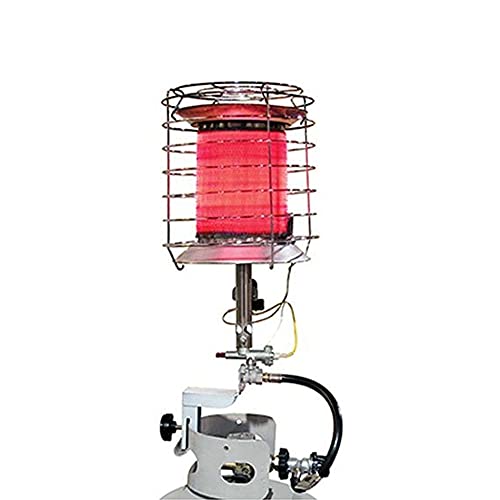 Dura Heat TT-360 Propane(LP) 360 Degree Tank Top Heater, Length: 8.9in, Width: 8.9in, Height: 20.24in,Silver