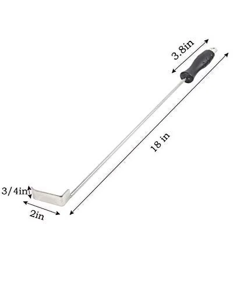 VANKEY 18 Inch BBQ Ash Tool for Kamado Joe Charcoal Smoker Big Green Egg Wood Burning Stove Ash Rake Grilling Poker Accessories Charcoal Garden Tools Grill Cleaning Tools