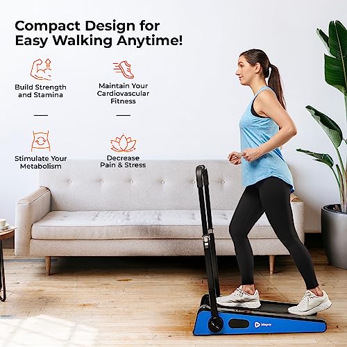 Lifepro Smallest Portable 30in Small Mini Walking Pad Treadmill Installation Free, Adjustable Incline, Under Desk Work Compact Treadmills for Home/Office - Max Load 220Lbs & Speed 3MPH