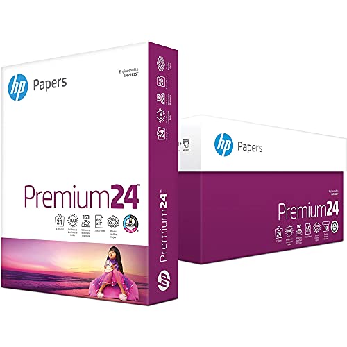 HP Paper Printer | 8.5 x 11 Paper | Premium 32 lb | 1 Ream - 500 Sheets | 100 Bright | Made in USA - FSC Certified | 113100R