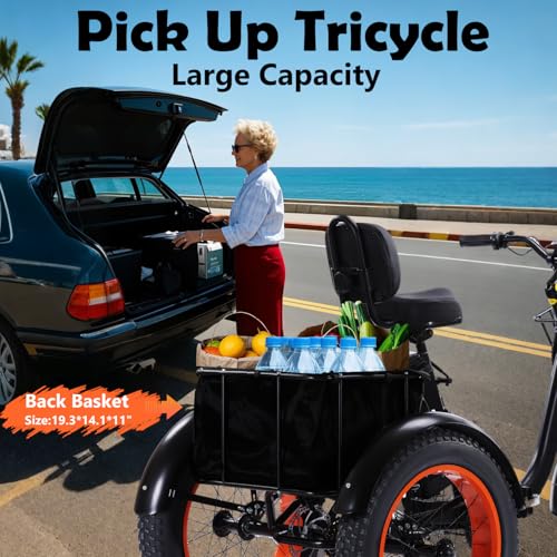 Adult Electric Tricycle Adult Tricycle 3 Wheel Bikes Adults Electric Three Wheel Bike