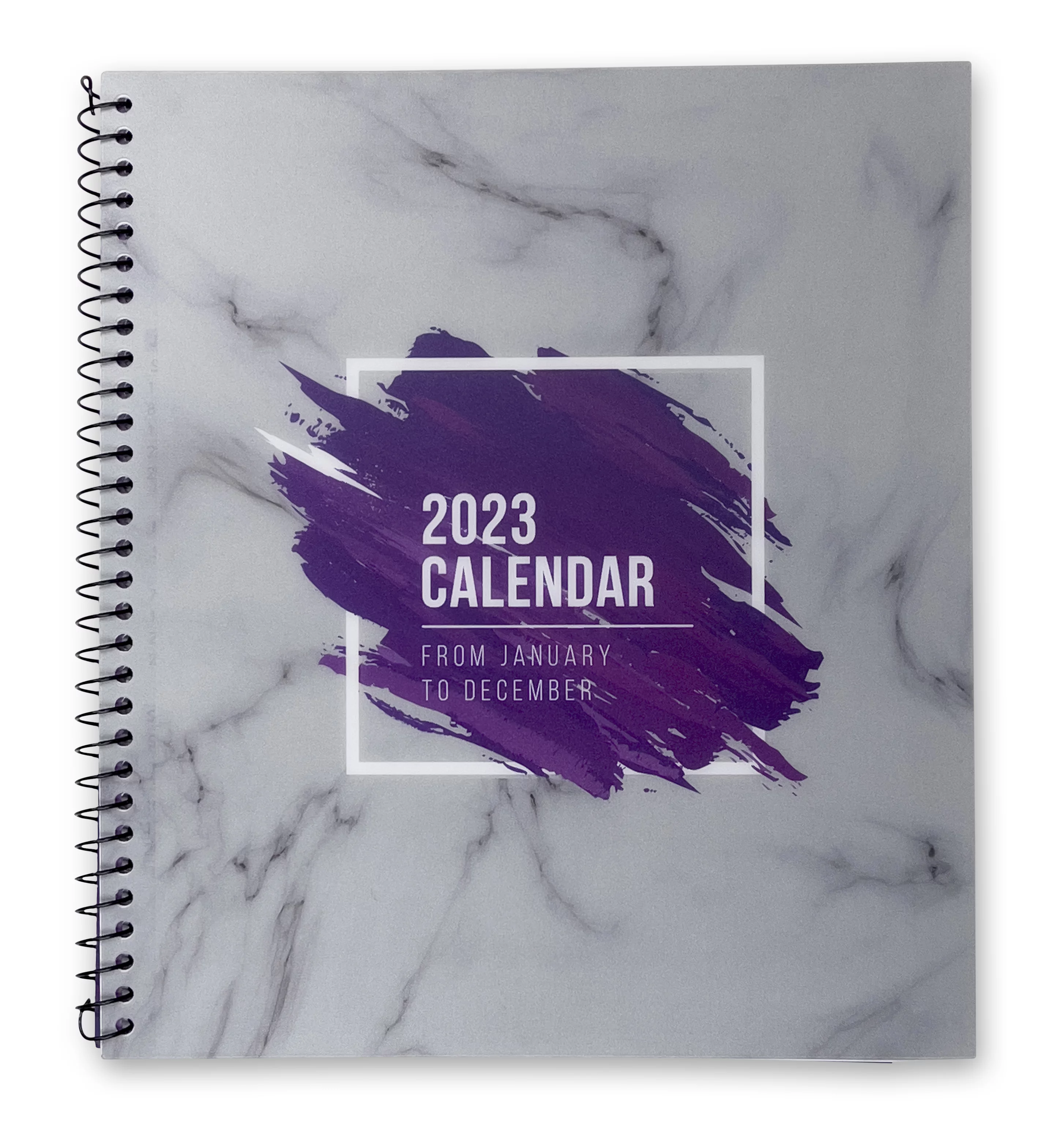 RE-FOCUS THE CREATIVE OFFICE, 2024 Annual Calendar, Planner, Purple, Monthly and Weekly Views, To-Do List