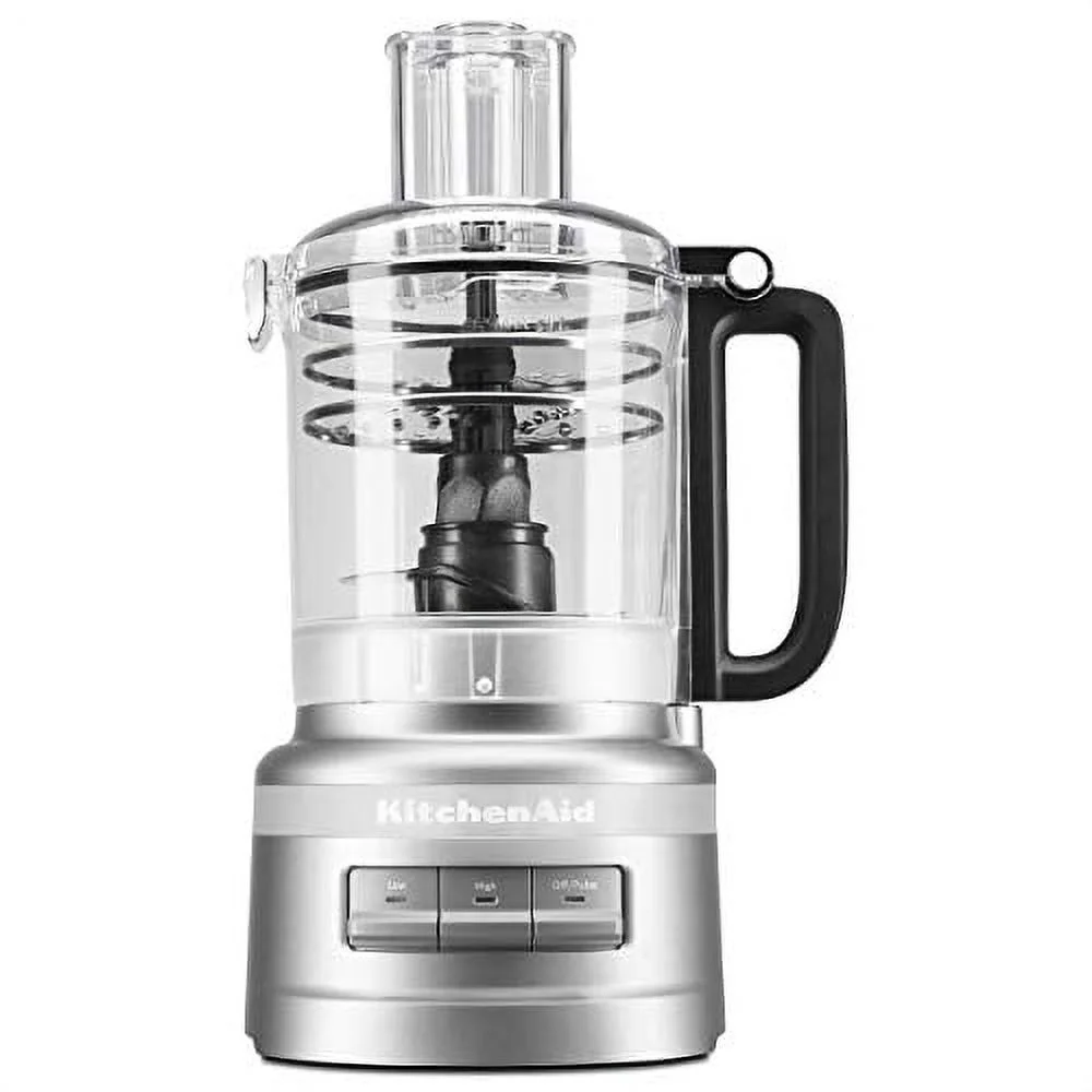 KitchenAid KFP0918CU Easy Store Food Processor, 9 Cup, Contour Silver (Used)
