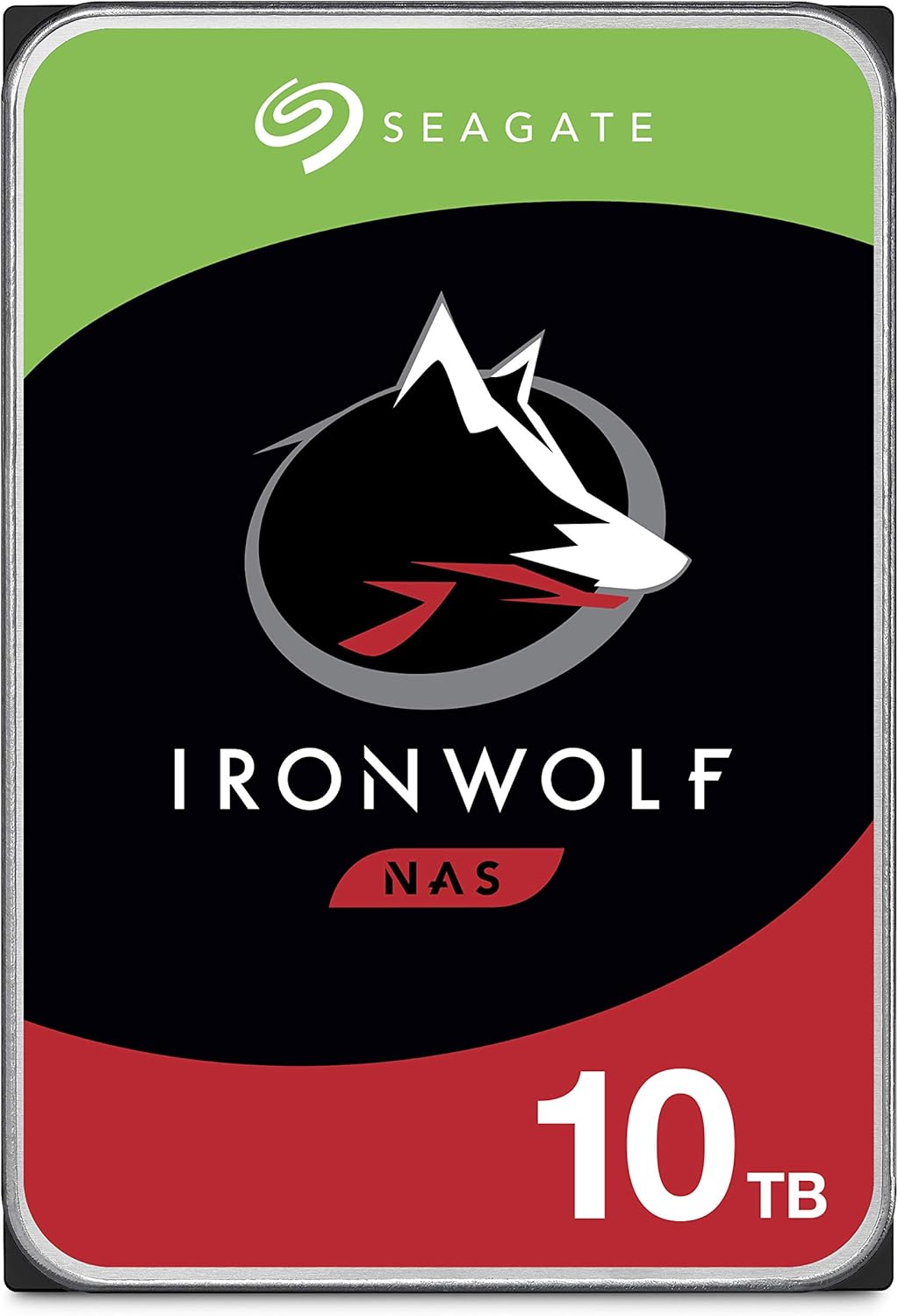 Seagate IronWolf 10TB NAS Internal Hard Drive HDD �C CMR 3.5 Inch SATA 6Gb/s 7200 RPM 256MB Cache for RAID Network Attached Storage (ST10000VNZ004)
