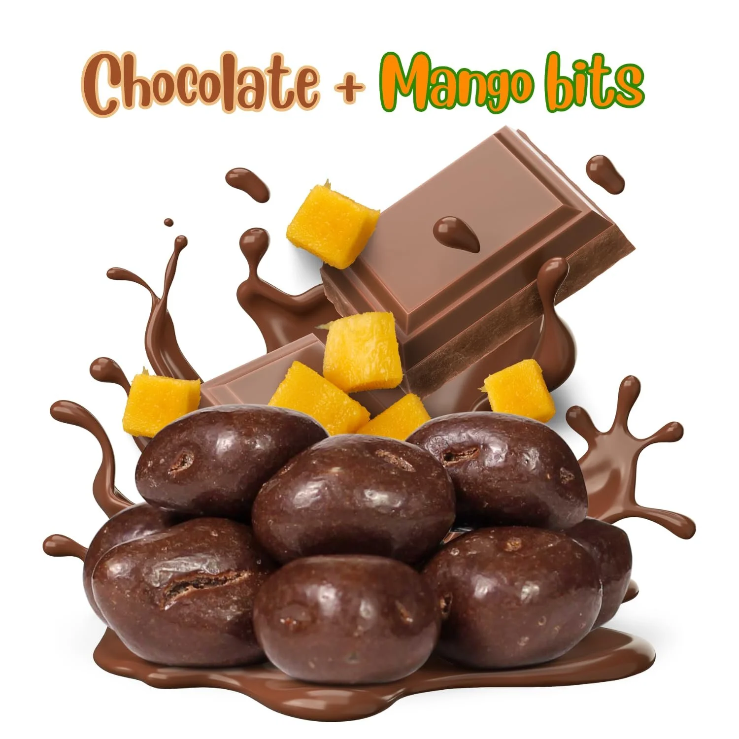 Milk Chocolate Covered Dried Mango by It's Delish, 10 Lbs Bulk Bag  Gourmet Chocolate Covered Mango Bits Fruit Snacks Bulk Chocolate Candy Treats  Dairy, Kosher