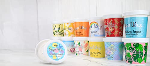 Primal Elements Sugar Scrub, Exfoliating Sugar Whip, Face and Body Cleanser, Moisturizer, Gingerbread, 10 oz Package