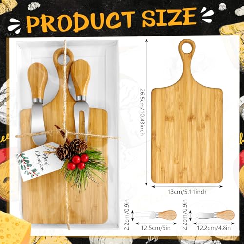 6 Set Christmas Gifts Kitchen Utensils Set with Holder Spatulas Bamboo Spoons Tag for Christmas Holiday Gift Kitchen Utensils Party Decoration
