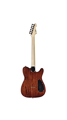 IYV 6 String Semi-Hollow-Body Electric Guitar, Left, Natural (ITF-350 LH)