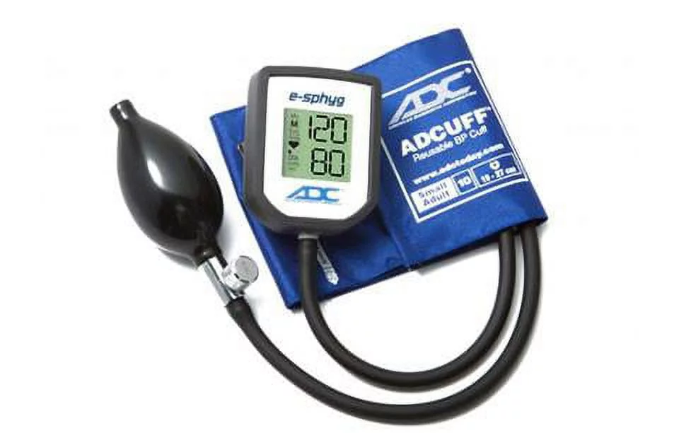 American Diagnostic Corporation ADC E-sphyg™ 7002 Series Digital Pocket Aneroid Sphyg Size & Color: Small Adult (19-27cm) Royal Blue