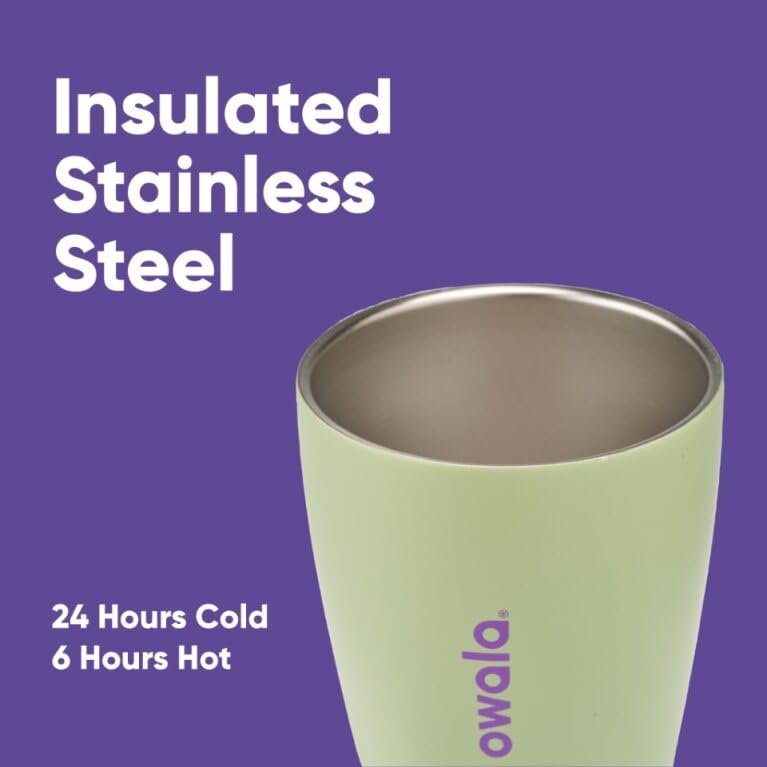 Owala SmoothSip Insulated Stainless Steel Coffee Tumbler, Reusable Iced Coffee Cup, Hot Coffee Travel Mug, BPA Free, 20 oz, Navy (Telescope Tales)