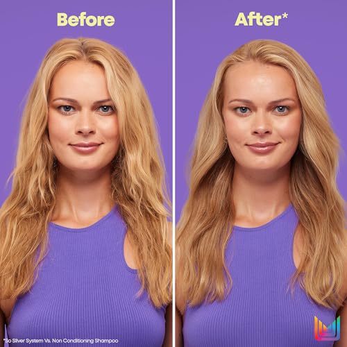 Matrix So Silver Purple Shampoo | Neutralizes Yellow Tones | Color Depositing & Toning | For Color Treated, Blonde, Grey, and Platinum Hair | Packaging May Vary | Vegan