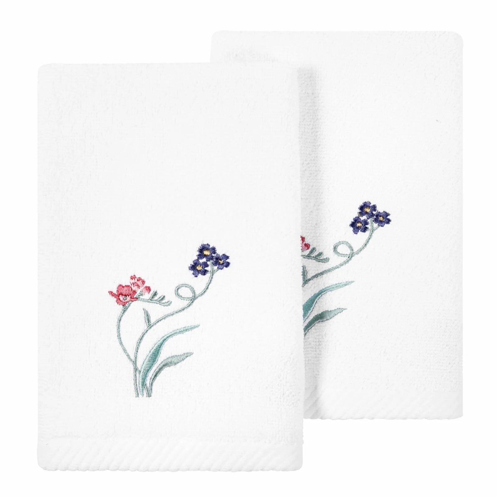 Linum Home Textiles 100% Turkish Cotton Stella 2PC Embellished Hand Towel Set