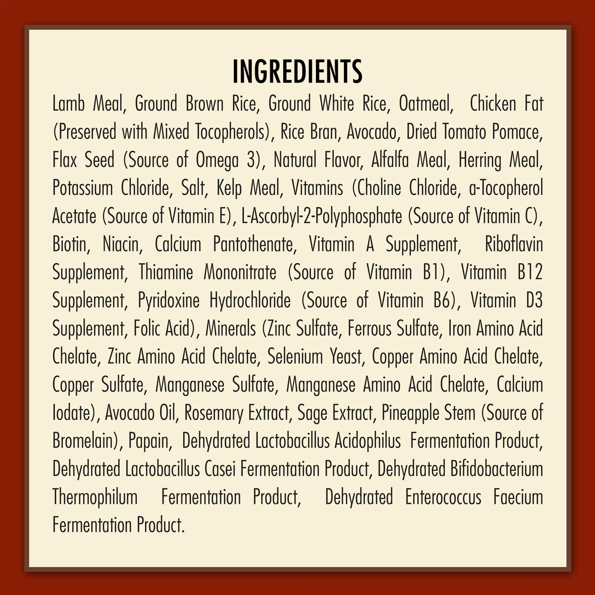 AvoDerm Natural Lamb and Rice Adult Dry Dog Food, 26-Pound