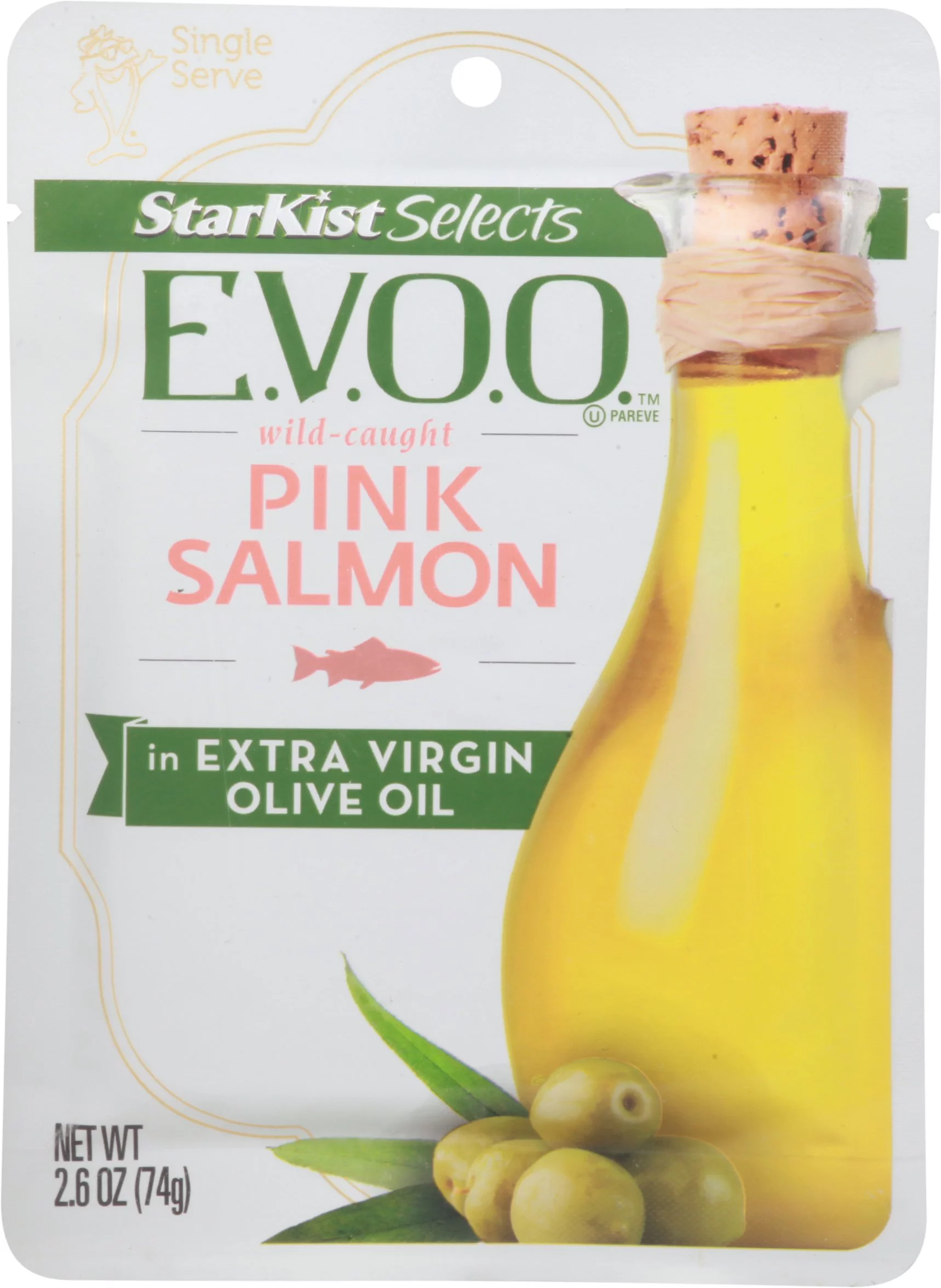 StarKist E.V.O.O. Wild-Caught Pink Salmon - 2.6 oz Pouch (Pack of 12)