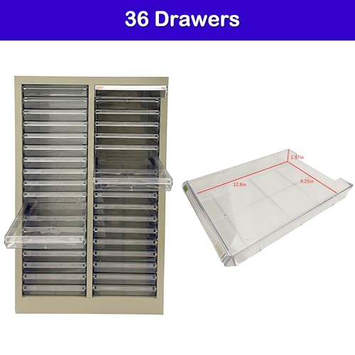 INTSUPERMAI Office Cabinets Document CFile Cabinet 36 Drawers Metal Document Storage Box
