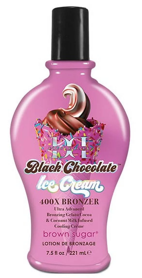 Double Dark Black Chocolate Ice Cream 400X Bronzer 7.5 oz