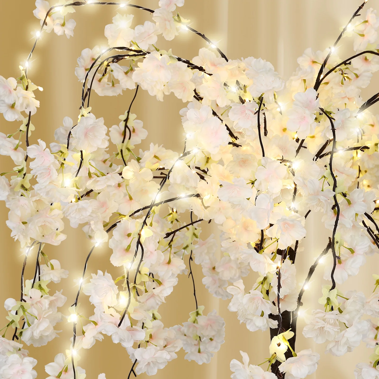 4FT Lighted Cherry Blossom Tree LED Artificial Trees for Decoration