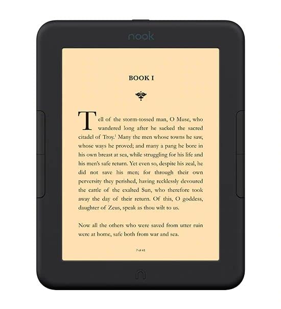 Barnes & Noble Barnes and Noble Nook Glowlight 4 eReader 6 32GB BNRV1100 Black (Renewed)