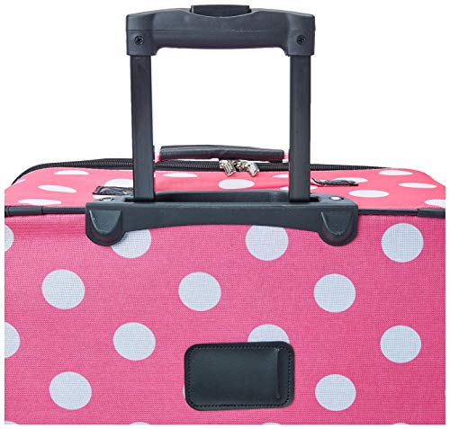 Rockland Melbourne Hardside Expandable Luggage with Spinner Wheels, Blue, Checked Large 28