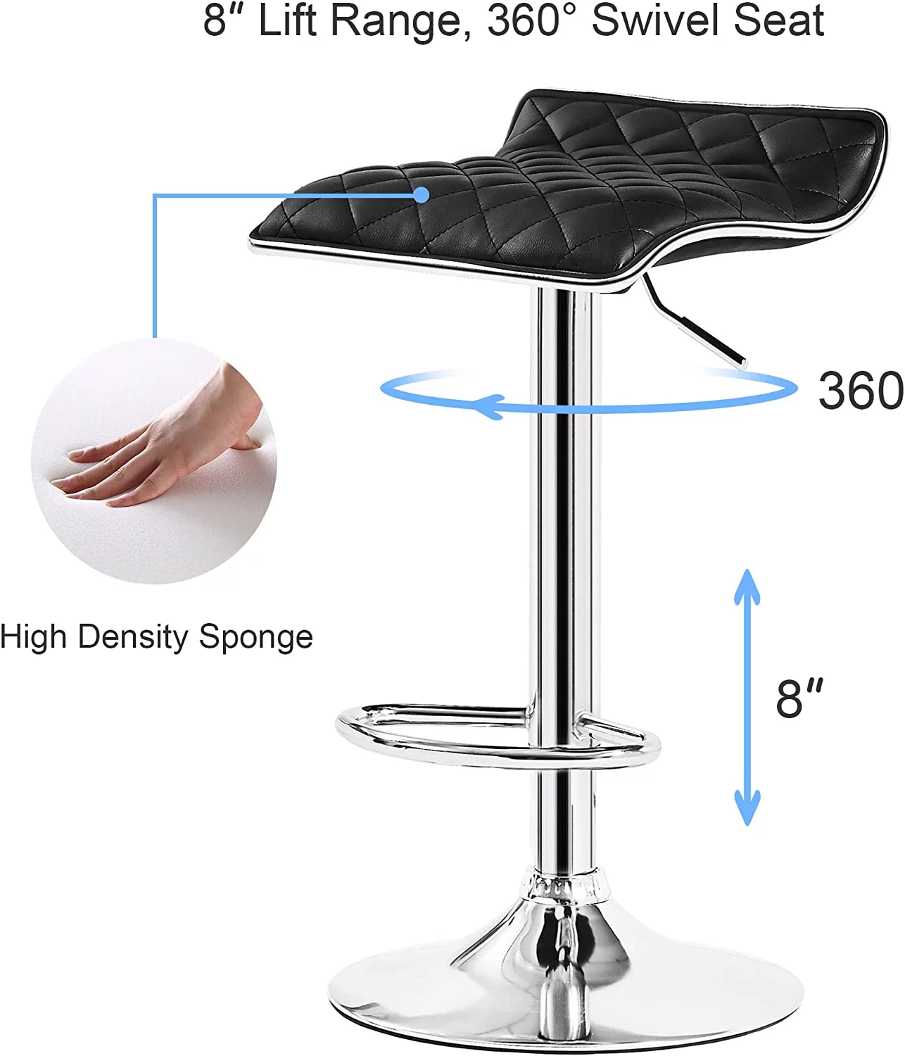 VECELO 5-Piece Console Table and Stool Set, 70.9