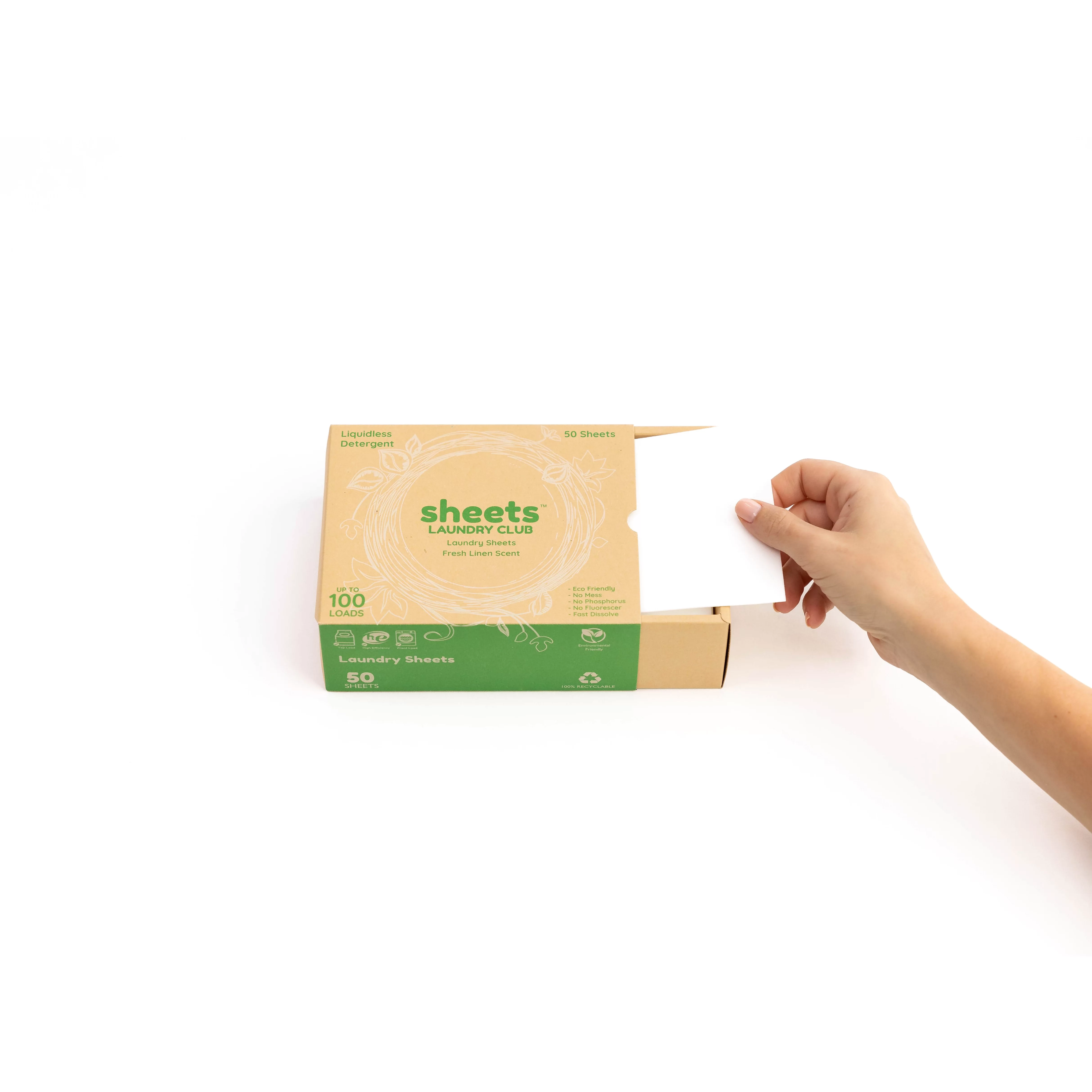 50 Laundry Detergent Sheets , 40 Fabric Softener Dryer Sheets Plastic Free Compostable Dryer Sheet Ultra Concentrated Plastic-Free Hypoallergenic (Fresh Linen Uncharted Waters)