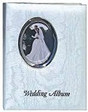 Album WAF-46, Bound Wedding  Album With White Oval Framed Cover, Inscribed With 