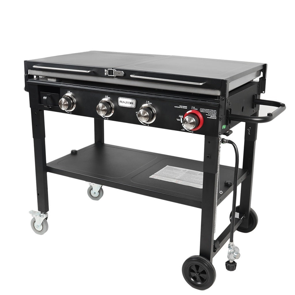 Razor 4-Burner Griddle with Folding Shelves