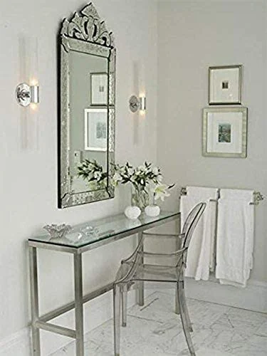 KHBIULIFE - Set of 2 - Smoke - Modern Louis XIV Arm Chair